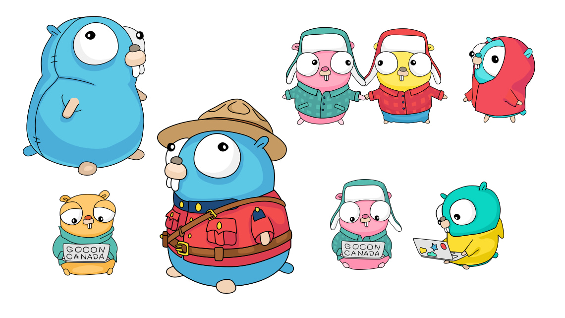 gocon Canada Giant Gopher character design
