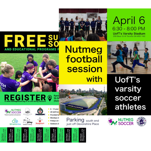 Nutmeg Soccer flyers