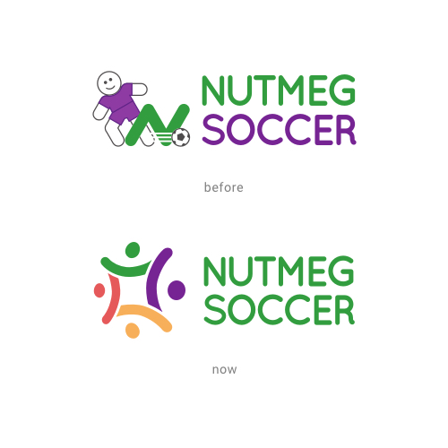 Nutmeg logo digital sketches