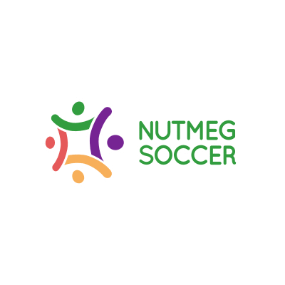 Nutmeg Soccer horizontal logo animation