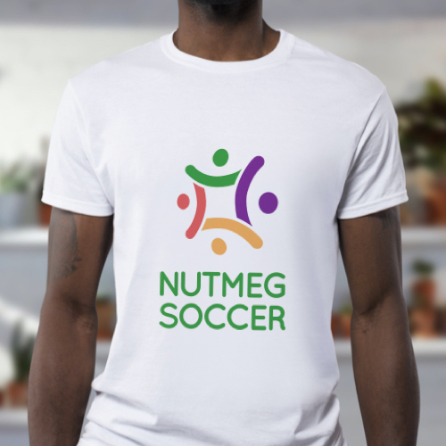 Nutmeg Soccer t-shirt design front
